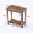 2-Tier Solid Wood Nightstand, Brown
