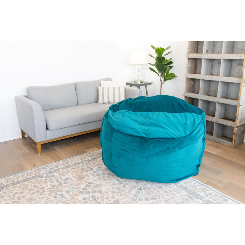 Sac en mousse de luxe moyen Haven, H 30 po x l 21 po x P 21 po, Bleu sarcelle