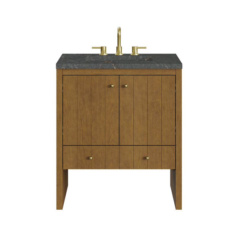 Hudson 30" W Single Vanity, Parisien Bleu Silestone, 8" Widespread