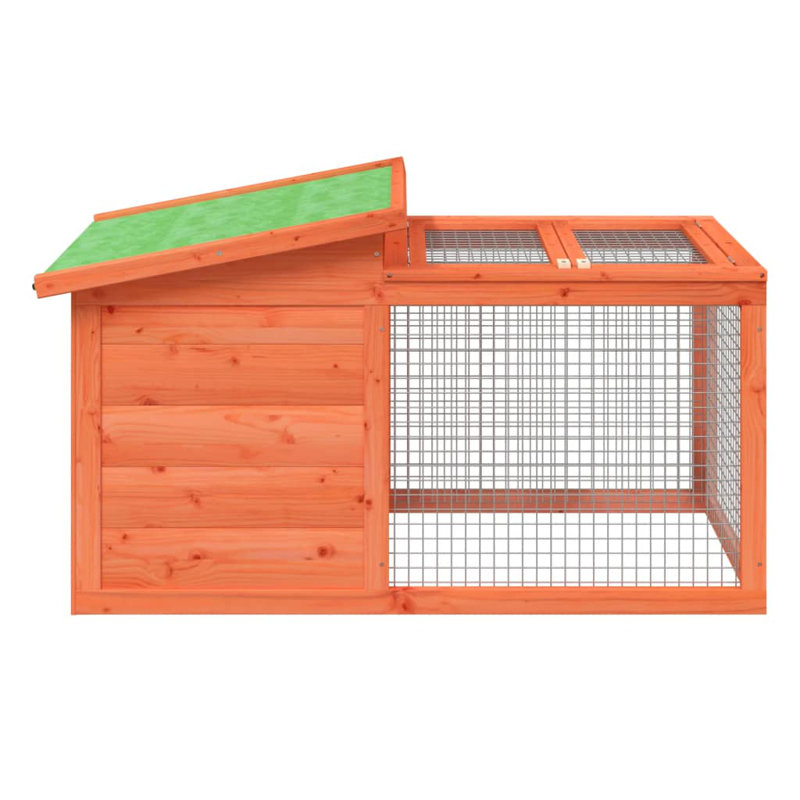 Pembroke Weather Resistant Rabbit Hutch, Brown