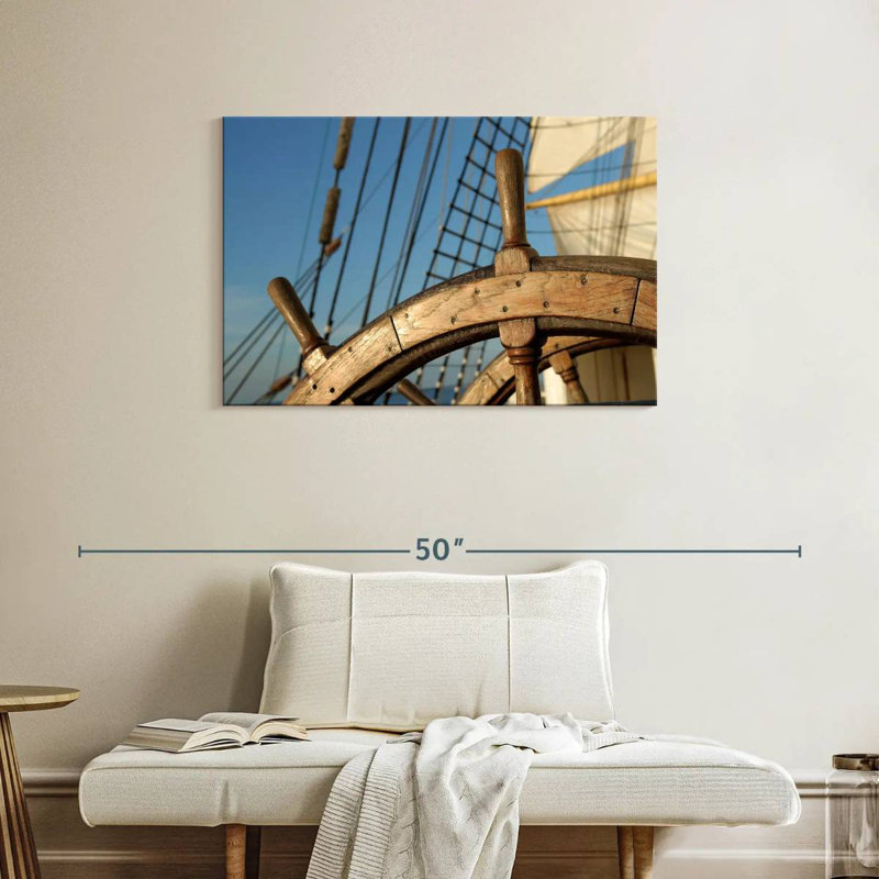 Mehar Sailing Ship Helm, 24" H x 36" W