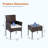 3 Piece All-Weather PE Rattan Outdoor Conversation Set with Glass Table & Cushions-85036929