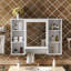 Armoire de toilette murale 42 po 3-en-1, miroir haute définition avec tablette réglable et porte à fermeture en douceur-238893756