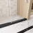 Frameless Single sliding shower door-121607609