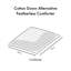 Édredon sans plumes de 3 m pour lit double / grand - coton, 300tc, boîte, fixation de housse de couette à passants de coin, 100% 300 fils, courtepointe,