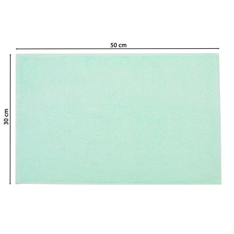Midweight Fingertip Towel, Mint, 30cm W x 50cm L