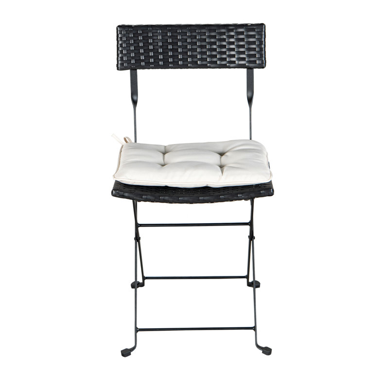 Chaise de patio pliante avec coussin