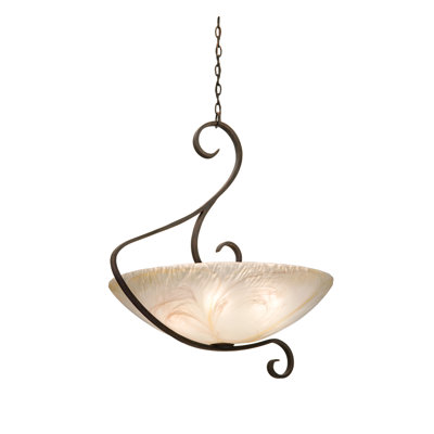 Luminaire bol suspendu 6 lumières G-Cleft