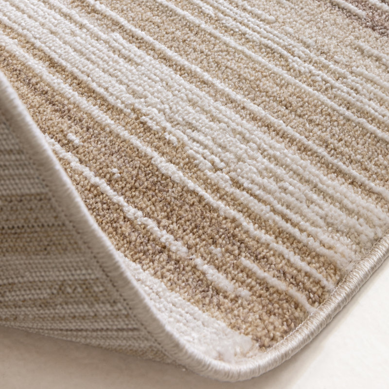 Bezore Stripe Area Rug, Rectangle 200 x 300 cm, Beige