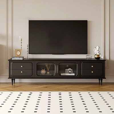 French modern minimalist TV stand storage cabinet
