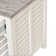Ahriana Solid wood White Grey Coastal End Table