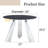 Modern Dining Tables, Sintered Stone & Steel, Versatile For Kitchen