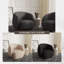 Canapé Mercer41 Arnfried à une place, fauteuil d'appoint moderne en velours, fauteuil confortable en tonneau, fauteuil de lecture capitonné de luxe pour le salon, la chambre à coucher et le mobilier de bureau personnel-1340637801