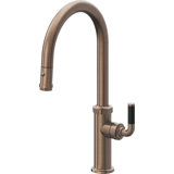 Descanso Kitchen Pull-Down Kitchen Faucet With Button Sprayer - High Arc Spout
