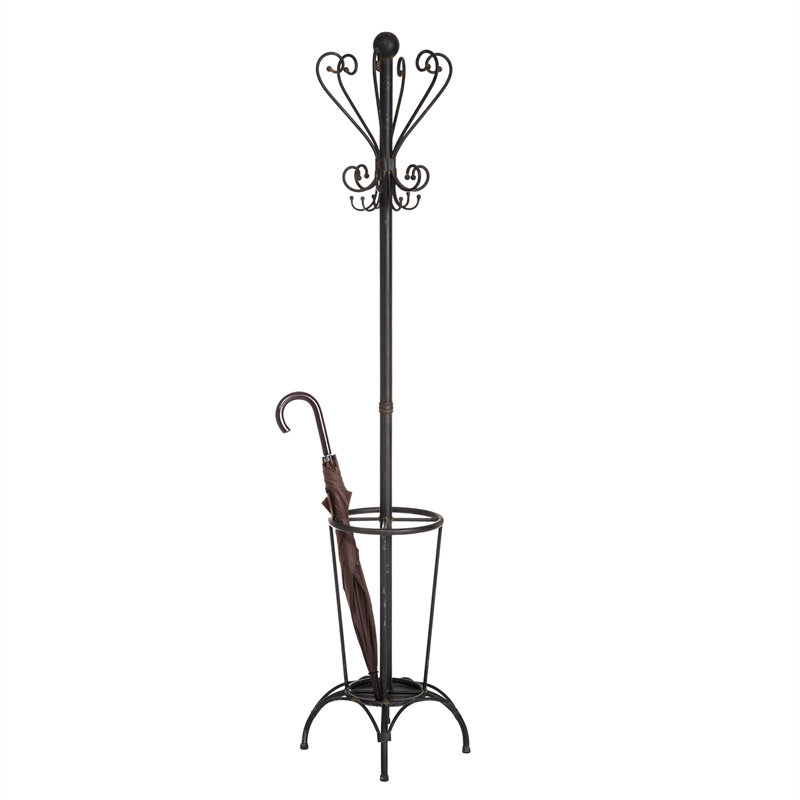 Columbine Valley Iron Freestanding Coat Rack