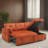 2 - Piece Upholstered Sleeper Sectional Sofa Bed-1900466651