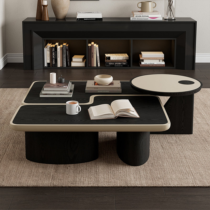 Table basse moderne en cuir simple