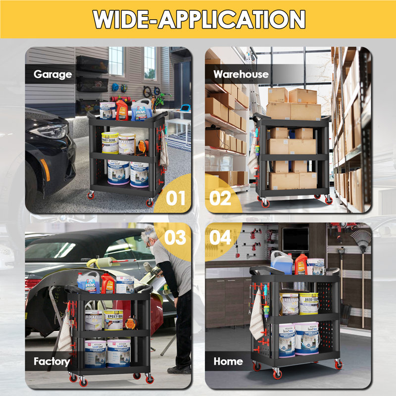3 Tier Car Detailing Cart