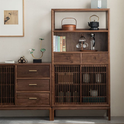 Nouvelle vitrine zen sans laque de style chinois