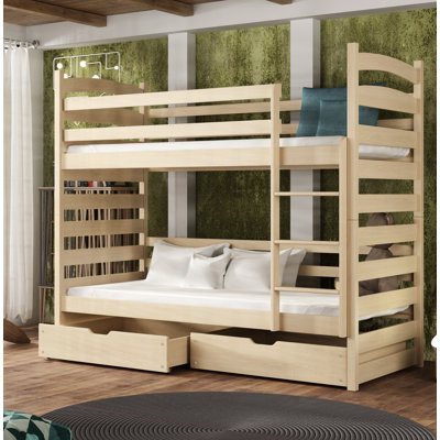 Candace Storage Bunk Bed with Mattress