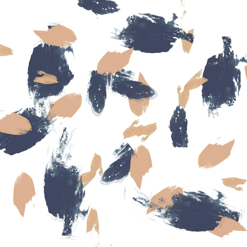 Coups de bleuets et de pêche II, H 20 po x l 20 po x P 1,25 po