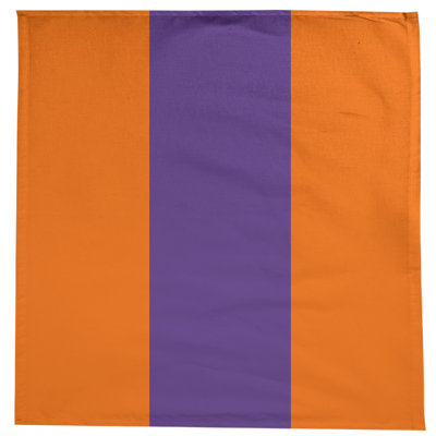 Clemson Striped Cotton Blend Tablecloth