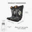 Ensemble de salière et poivrière Cowboy Bottes - Support en résine rustique de style occidental avec agitateurs en verre pour la cuisine ou la salle à manger