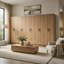 Ensemble de 5 armoires de rangement Mea, 10 portes, 15 tablettes, brun chêne-126708193-126708198-126708204
