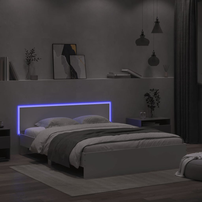 Siman Bed, Kingsize (5'), White