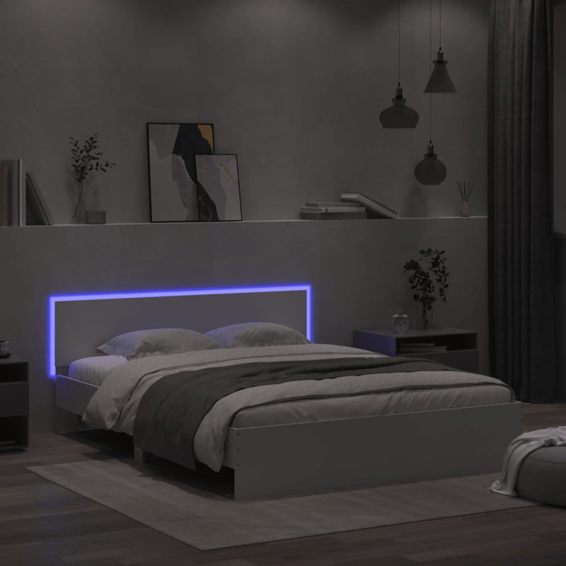 Siman Bed, Kingsize (5'), White