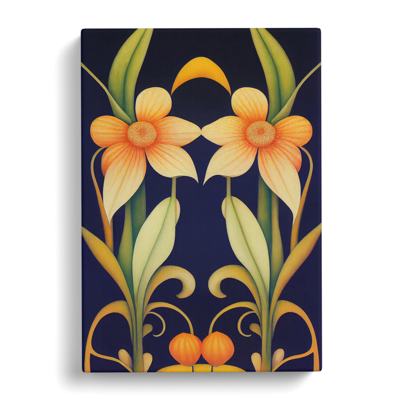 Majestic Flowers - Wrapped Canvas Print, 50cm H x 35cm W x 3cm D
