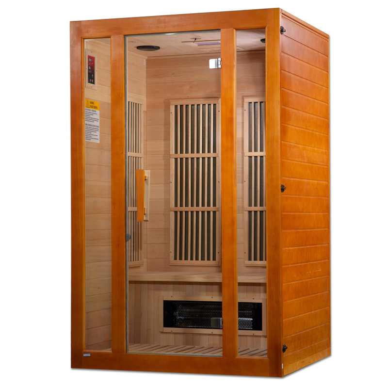 Dynamic Infrared Maxxus 2 - Person FAR Infrared Sauna in Hemlock