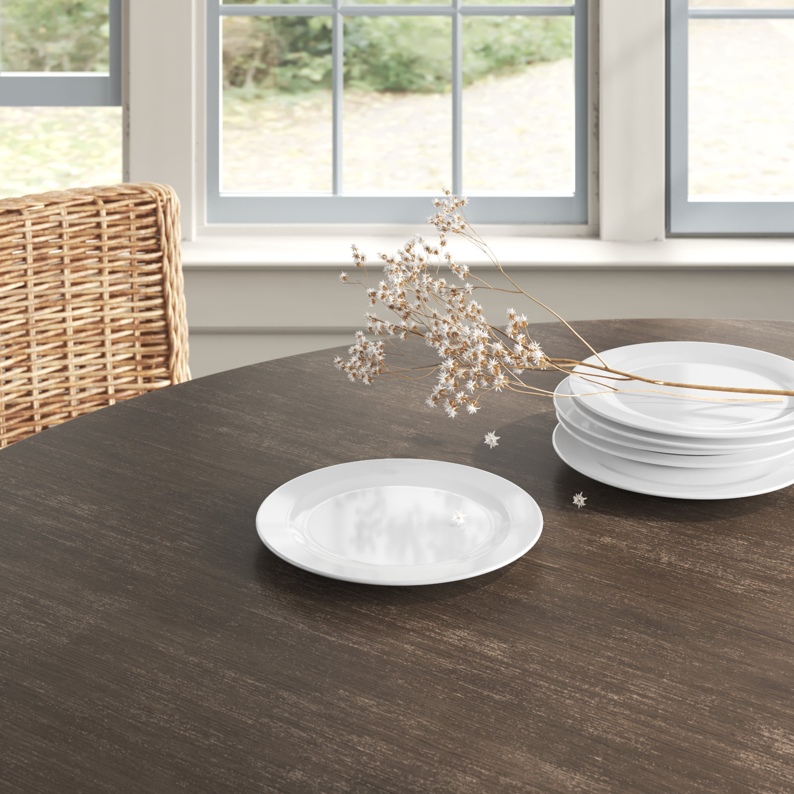 Tarhong Matte White Salad Plate