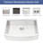 30X21x9 Inch Stainless Steel Workstation Sink - With Drying Rack & Template Kitchen X-Shaped Water Guide For Smooth Drainage