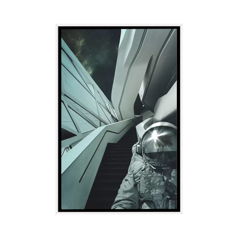Memories by Rob Hakemo - Print on Canvas, 152.5 cm H x 101.5 cm W, White Framed