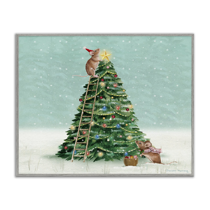«Merry Mice Motif Giclee Art», conception par Danielle Murray, H 11 po x l 14 po, Estampe numérique Farmhouse