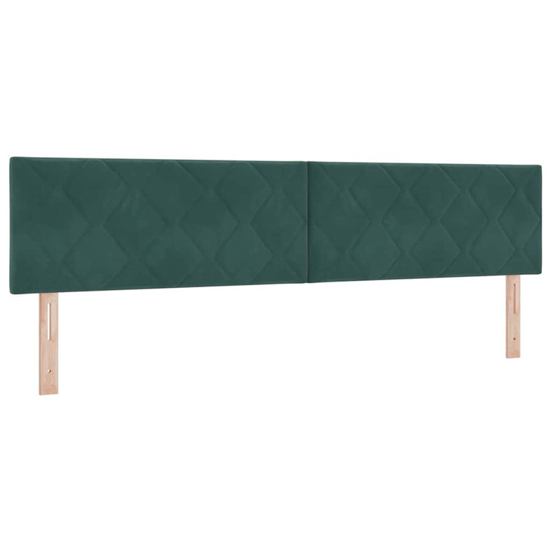  Fabric Headboard, Dark Green, UK Emperor - DE 215 x 215 cm