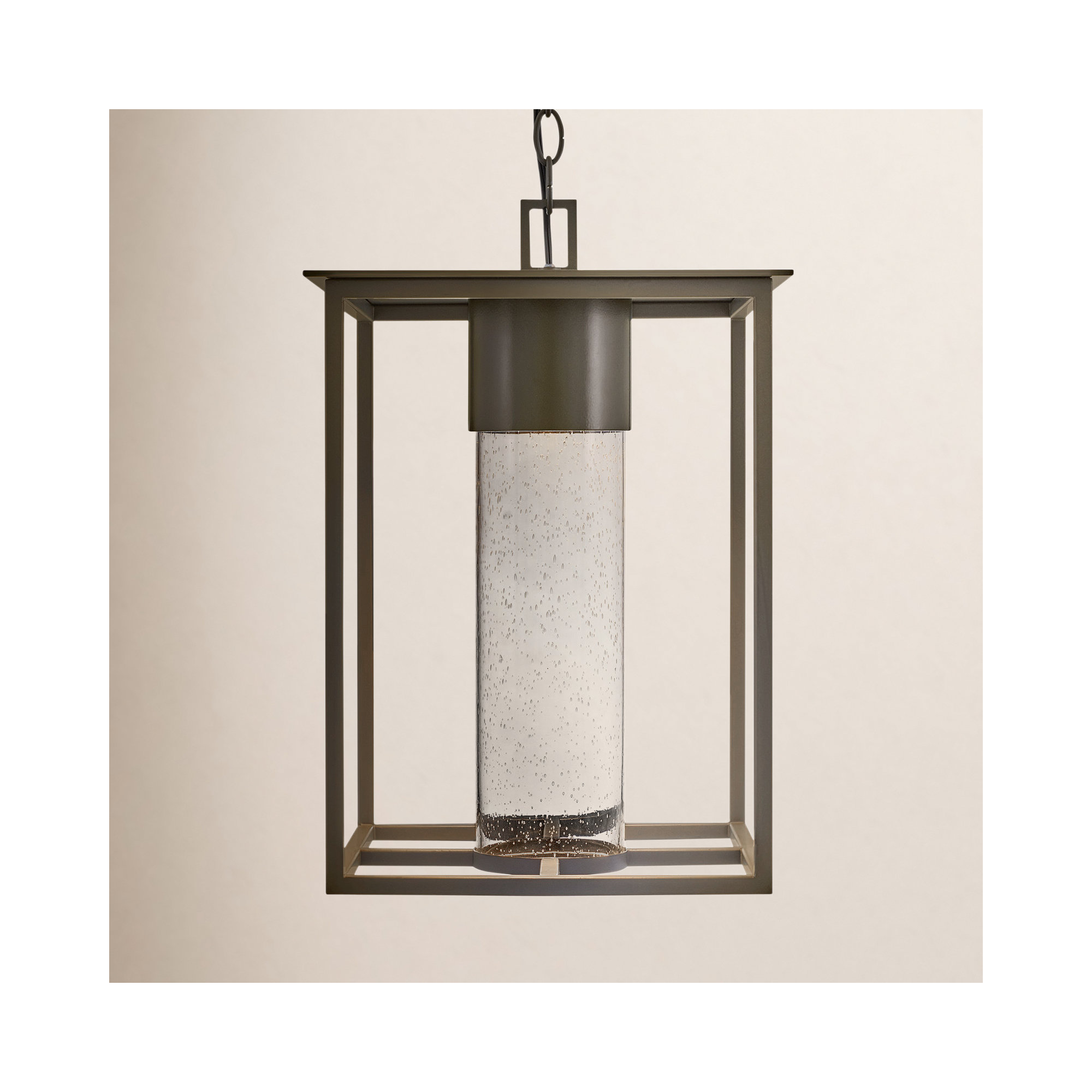 Marilee Seeded Outdoor Composite Pendant, Oil Rubbed Bronze