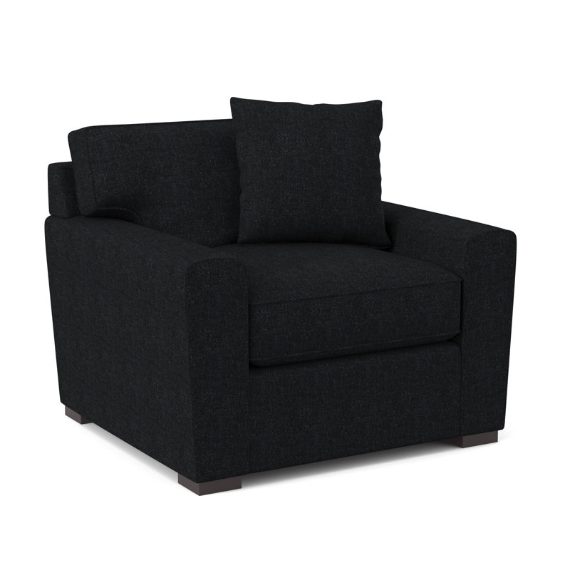 Fauteuil en polyester l 42 po Zinah, Vibe chenille nocturne