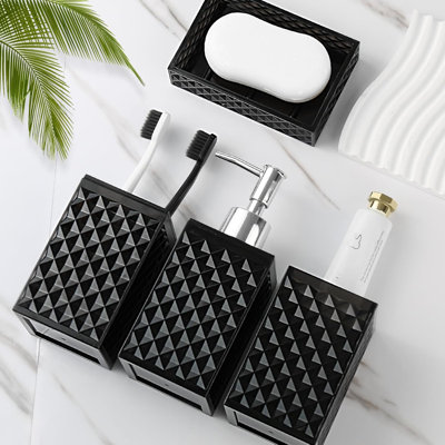 Ensemble de 4 comptoirs de salle de bain en acrylique sans BPA