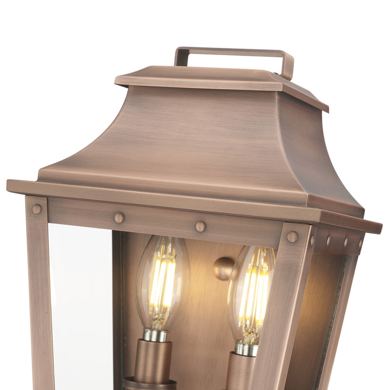 Lanterne murale d'extérieur Hazeldell, H 11,5 po x l 7,5 po x P 5,25 po, Patine cuivre