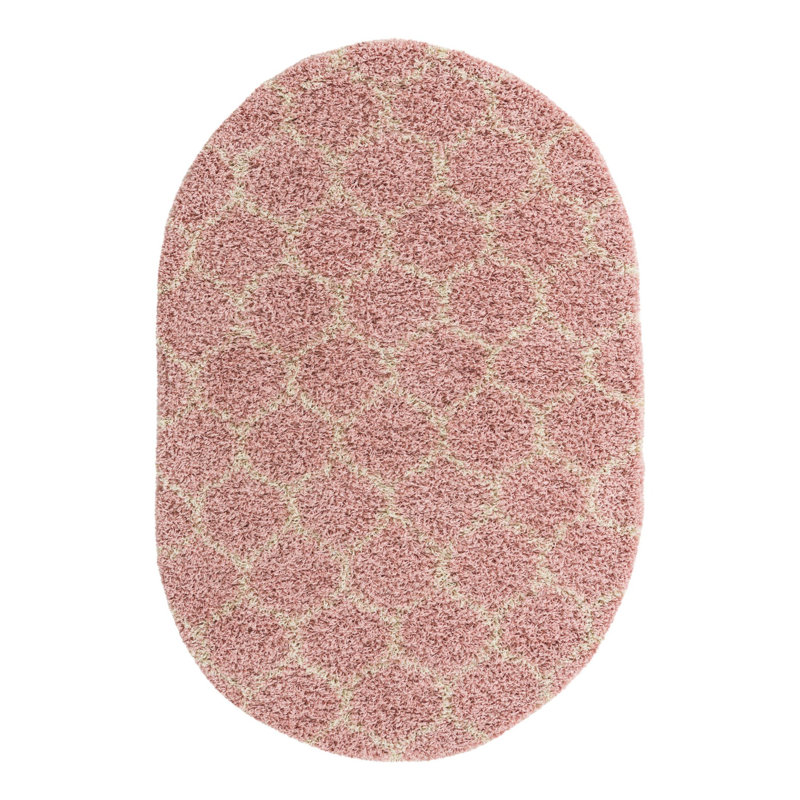 Geometric Indoor Rug, Oval 4' x 6'