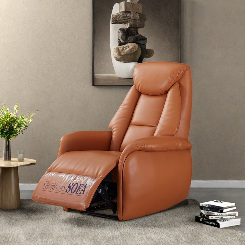 Chaise berçante réglable confortable et décontractée, Orange