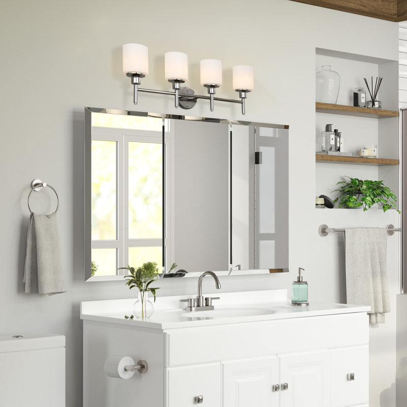 Éclairage pour meuble-lavabo Jorelys, 4, Chrome poli