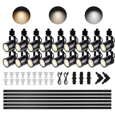 39 in. 18 -Light Track Kit with and