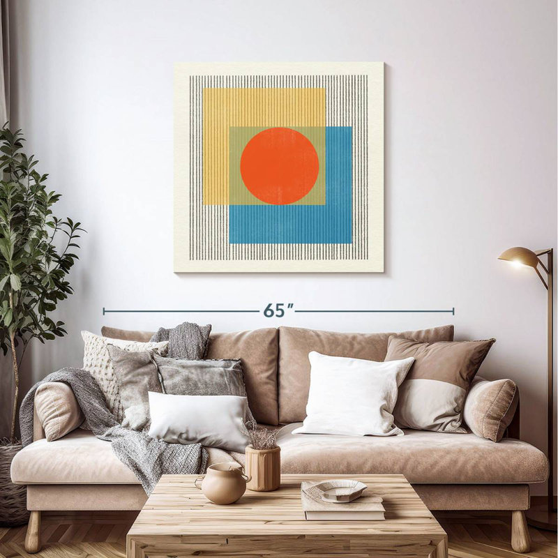 Midcentury Modern Object No 3, 39" H x 39" W