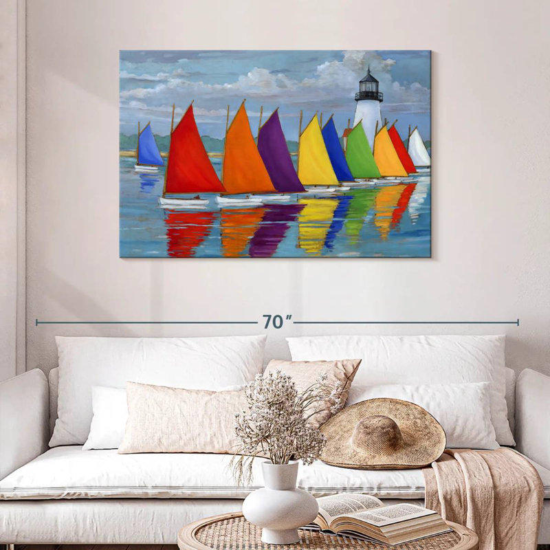 Mehar Rainbow Fleet, 30" H x 45" W