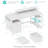 Built-In Outlets Computer Desk With Storage Shelves &  File Drawers Cabinet