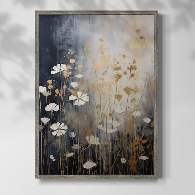 Reproduction encadrée FLORAL Series CDXV - bois massif