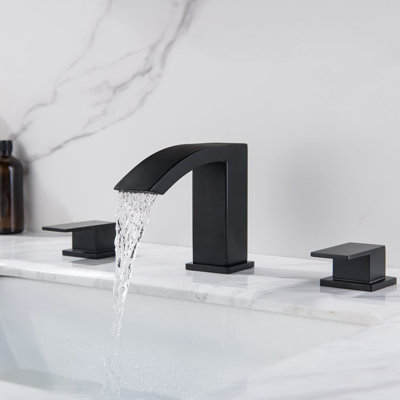 Robinet de lavabo pour salle de bain à poignée double 8 "avec bonde escamotable 8"